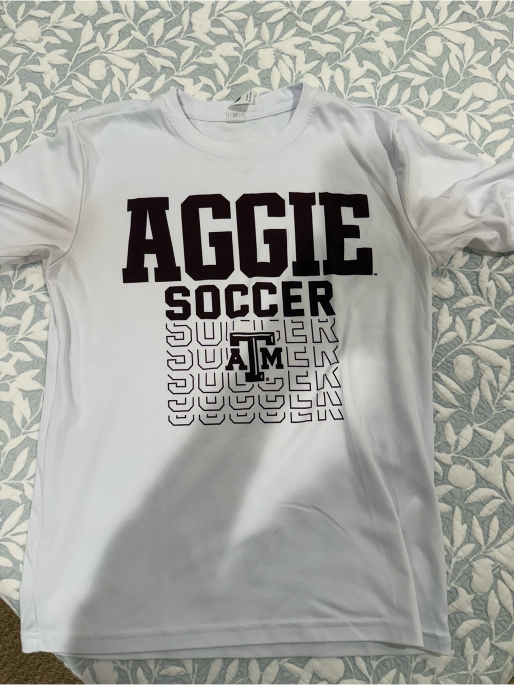 Soccer White Performance Tee